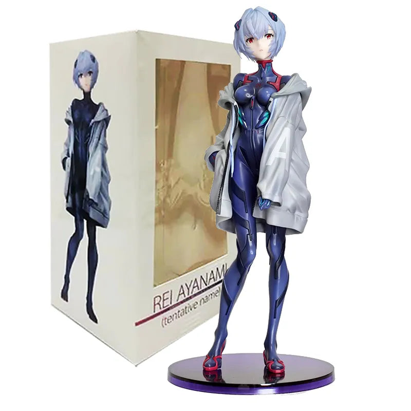 EVA Neon Genesis Evangelion Figures - Ayanami Rei Action Figure Collection - 22cm - 22cm with box - Anime - Action &