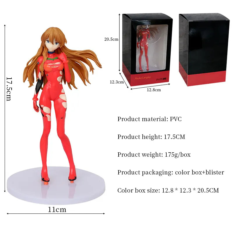 EVA Neon Genesis Evangelion Figures - Ayanami Rei Action Figure Collection - 22cm - 17.5cm with box - Anime - Action &