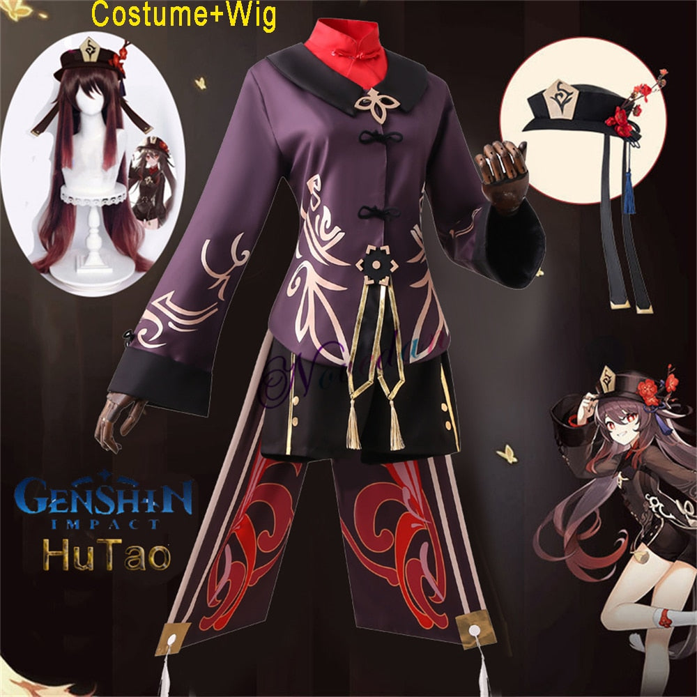 Genshin Impact Hutao Cosplay Costume - Hutao Costume Wig / M / Genshin Impact - Anime - Clothing - 7 - 2024