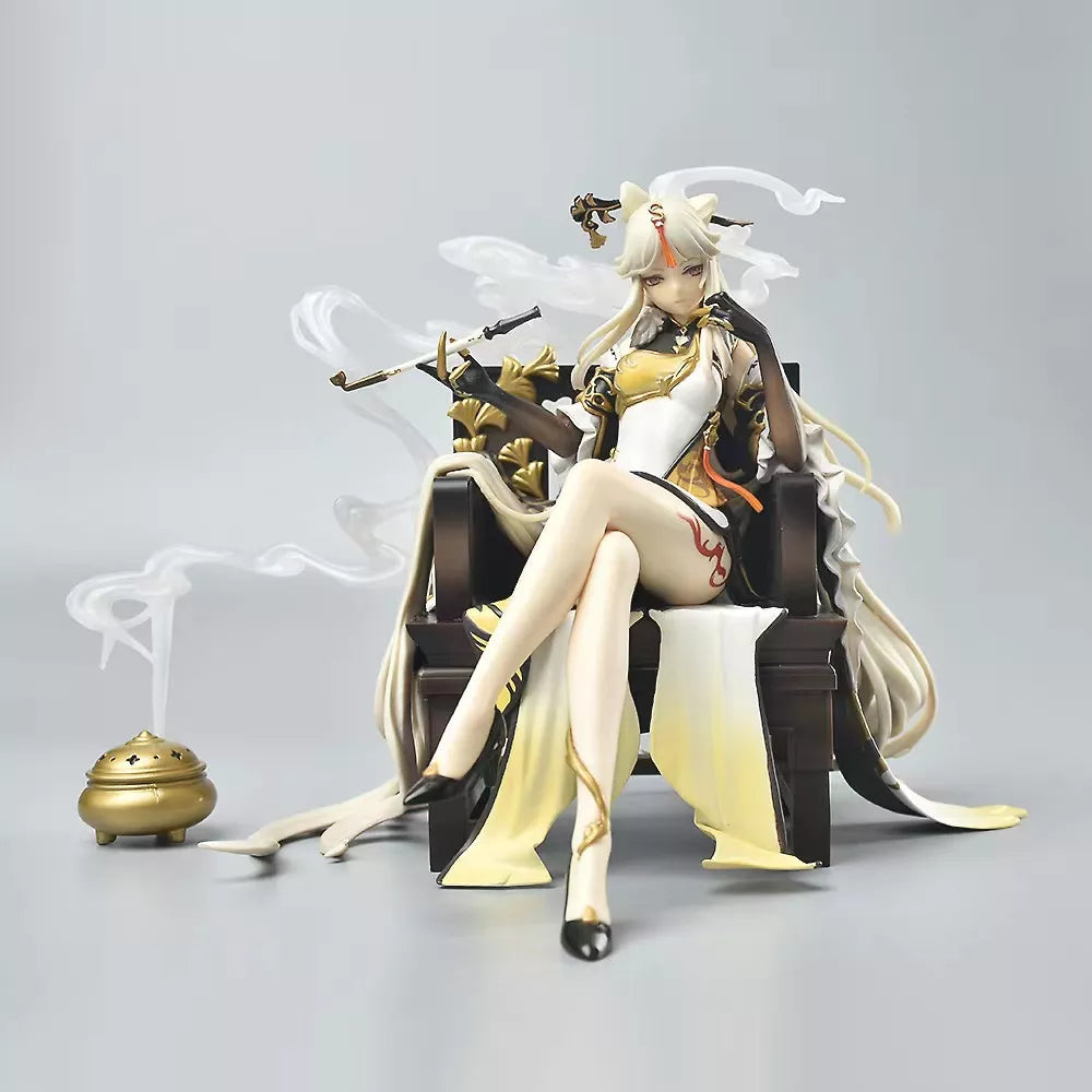 Genshin Impact Ningguang Gold Leaf & Pearly Jade Ver. Anime Figure - 18cm - Without retail box - Anime - Action & Toy