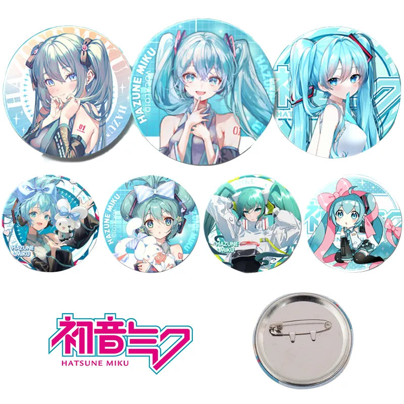 Hatsune Miku Anime Kawaii Button Pin - Cute Badges for Backpacks & Fans - Anime - Apparel & Accessories - 1 - 2024