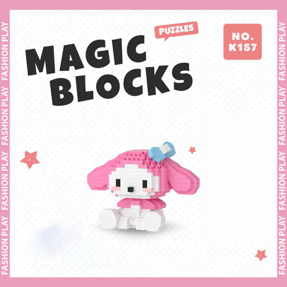 Hello Kitty Building Block - Sanrio Anime Figure - My Melody / No Box - Anime - Action & Toy Figures - 10 - 2024