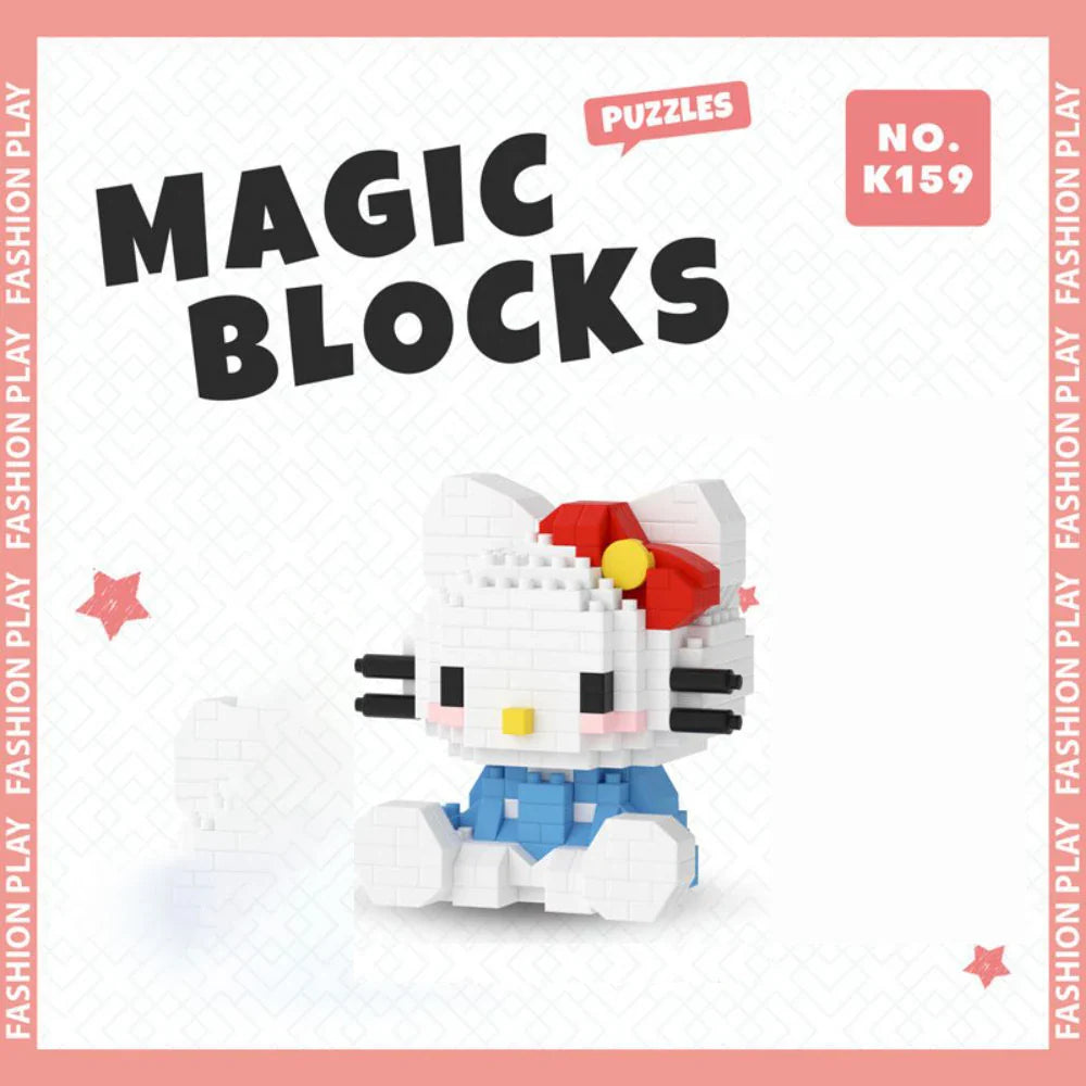 Hello Kitty Building Block - Sanrio Anime Figure - Hello Kitty / No Box - Anime - Action & Toy Figures - 12 - 2024