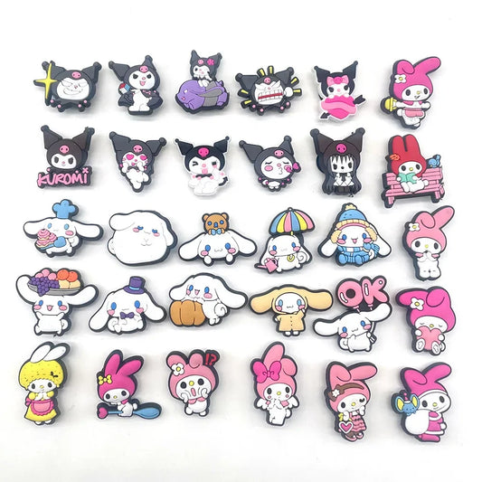 Hello Kitty & Kuromi Jibz PVC Croc Shoes Charms - 30pcs sanrio - Anime - Apparel & Accessories - 1 - 2024