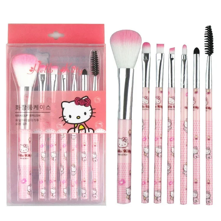Hello Kitty Makeup Brush Set: Adorable Anime-Inspired Beauty Tools - Red - Anime - Makeup Tools - 9 - 2024