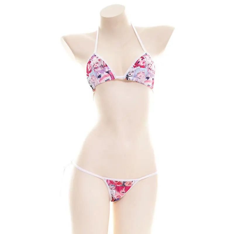 Kawaii Bikini Set - Anime Cosplay Swimsuit - Pink / One Size - Anime - Swimwear - 4 - 2024