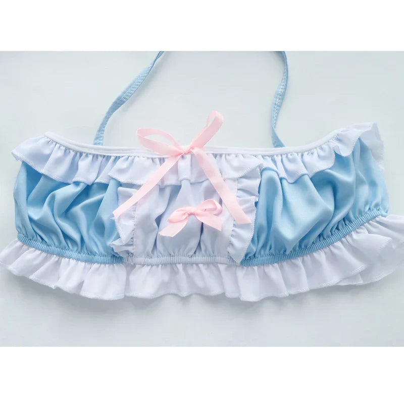 Kawaii Girl Anime Cafe Clerk Maid Uniform - Blue / One Size - Anime - Costumes - 5 - 2024