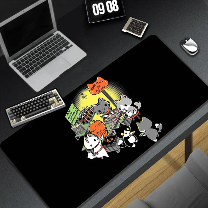 Kawaii Office Desk Mat - Cute Cat Designs - CN9897 cat (6) / 600x300x3mm - Anime - Mouse Pads - 15 - 2024