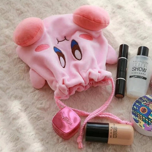Kawaii Star Kirby Plush Cosmetic Bag - Pink / Nearest Warehouse - Anime - Beverages - 2 - 2024
