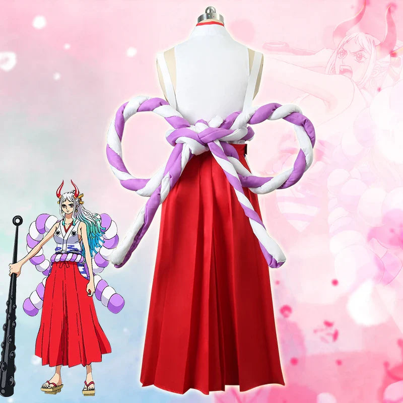 One Piece Yamato Cosplay - Kimono Uniform & Wig - Anime - Costumes - 2 - 2024