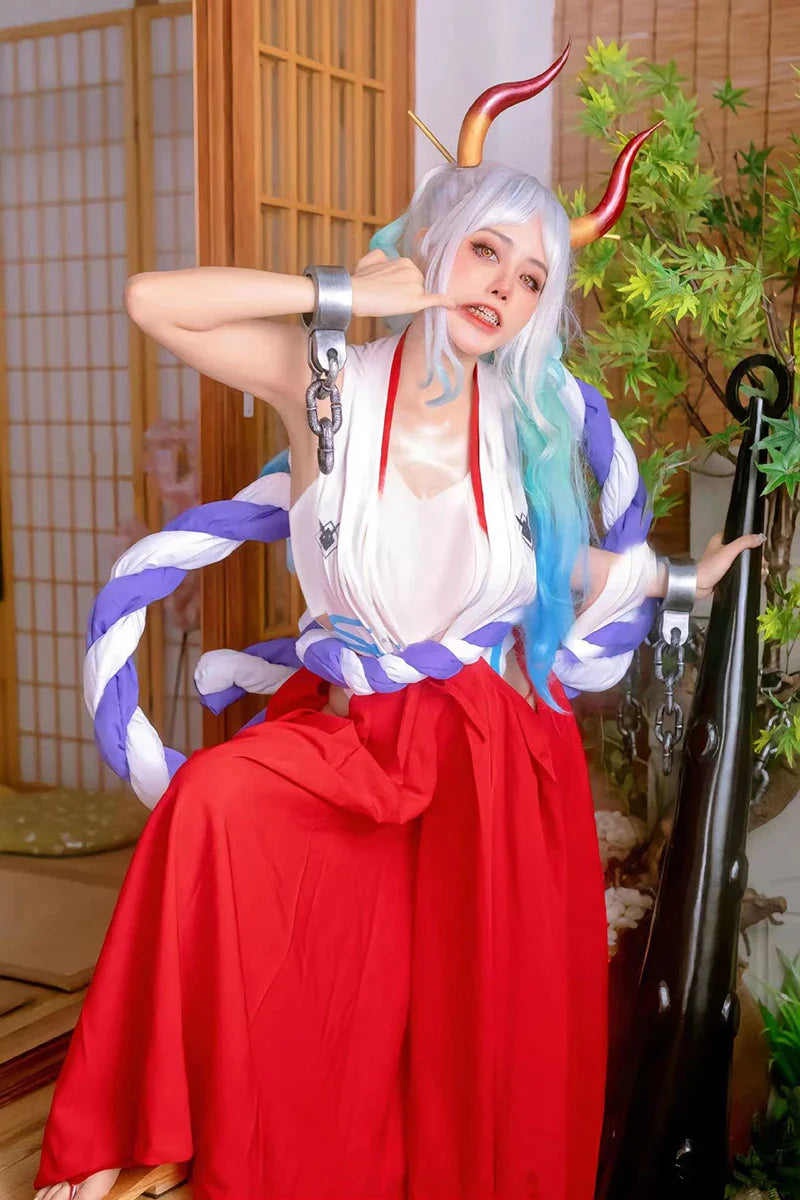 One Piece Yamato Cosplay - Kimono Uniform & Wig - Anime - Costumes - 6 - 2024