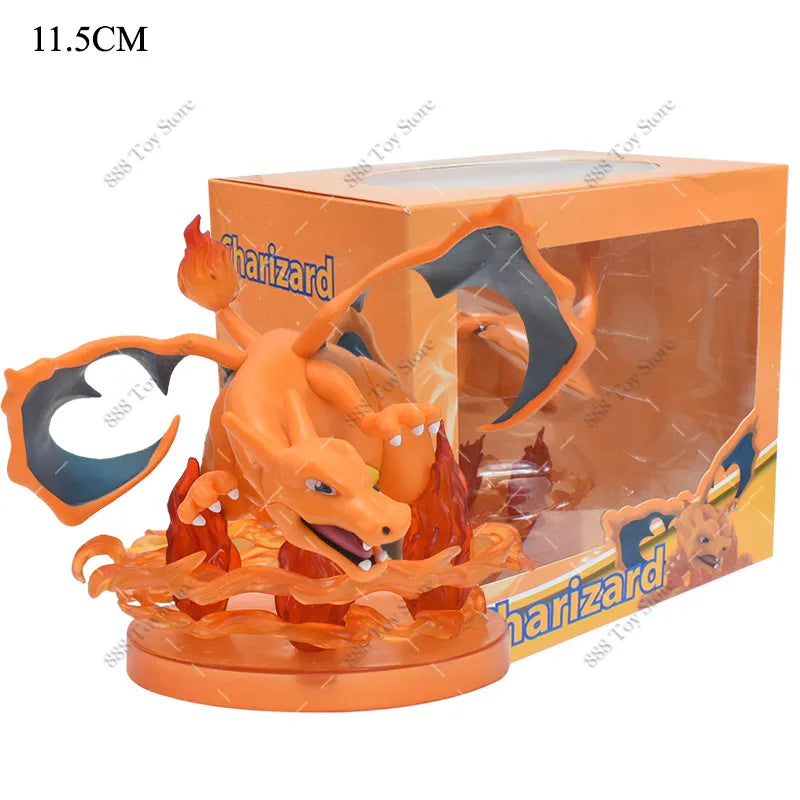 Pokemon Charizard Squirtle Bulbasaur Vulpix Figures - Charizard with box A - Anime - Action & Toy Figures - 32 - 2024