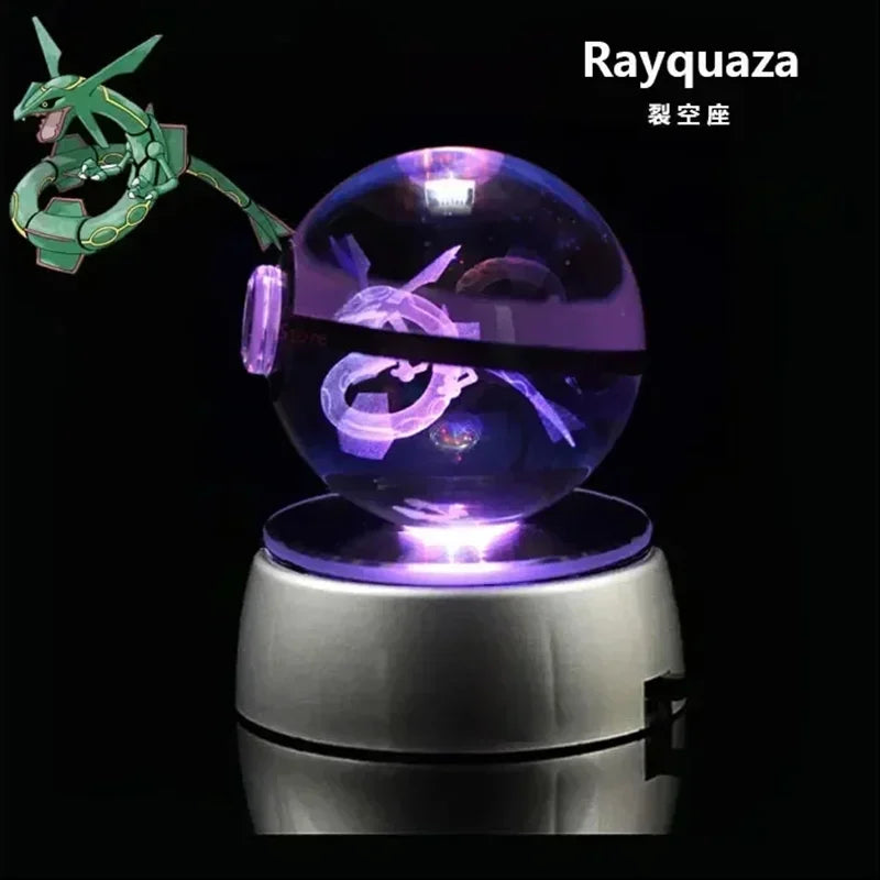 Pokemon Gengar 3D Crystal Ball - Rayquaza / 5cm NO base - Anime - Toys - 42 - 2024