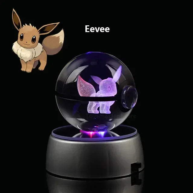 Pokemon Gengar 3D Crystal Ball - Eevee / 5cm NO base - Anime - Toys - 10 - 2024