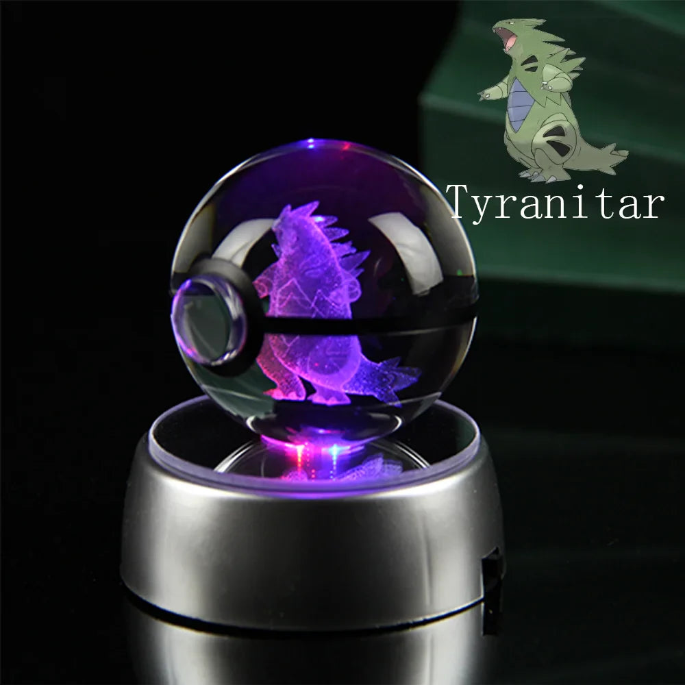 Pokemon Gengar 3D Crystal Ball - Tyranitar / 5cm NO base - Anime - Toys - 18 - 2024