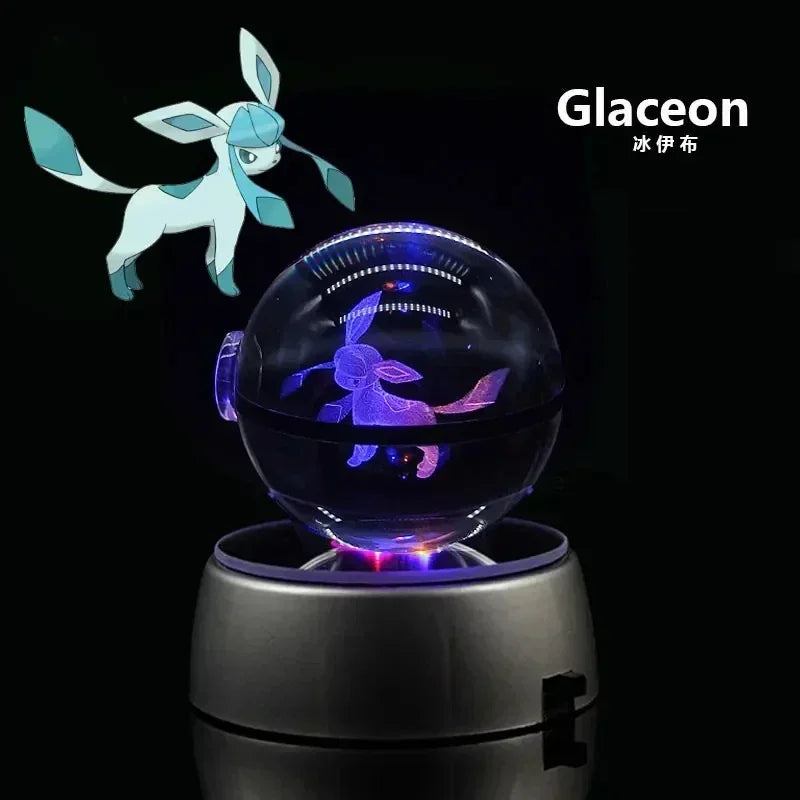 Pokemon Gengar 3D Crystal Ball - Glaceon / 5cm NO base - Anime - Toys - 38 - 2024