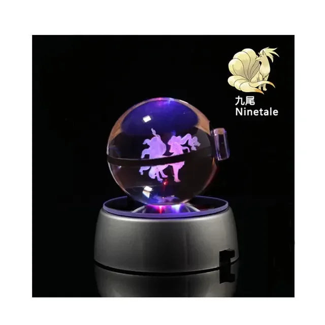 Pokemon Gengar 3D Crystal Ball - Ninetale / 5cm NO base - Anime - Toys - 28 - 2024