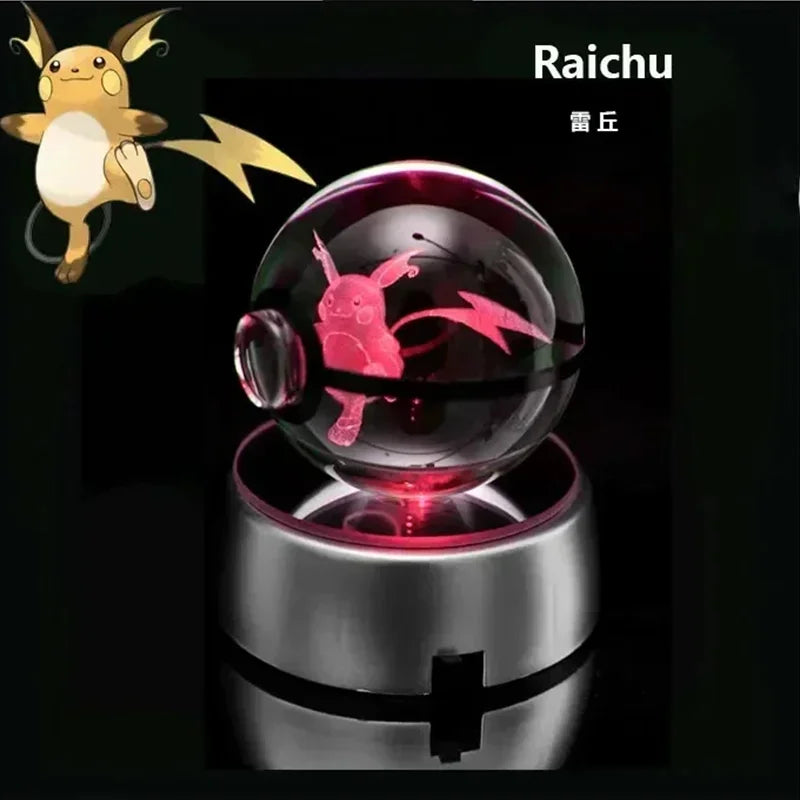 Pokemon Gengar 3D Crystal Ball - Raichu / 5cm NO base - Anime - Toys - 41 - 2024