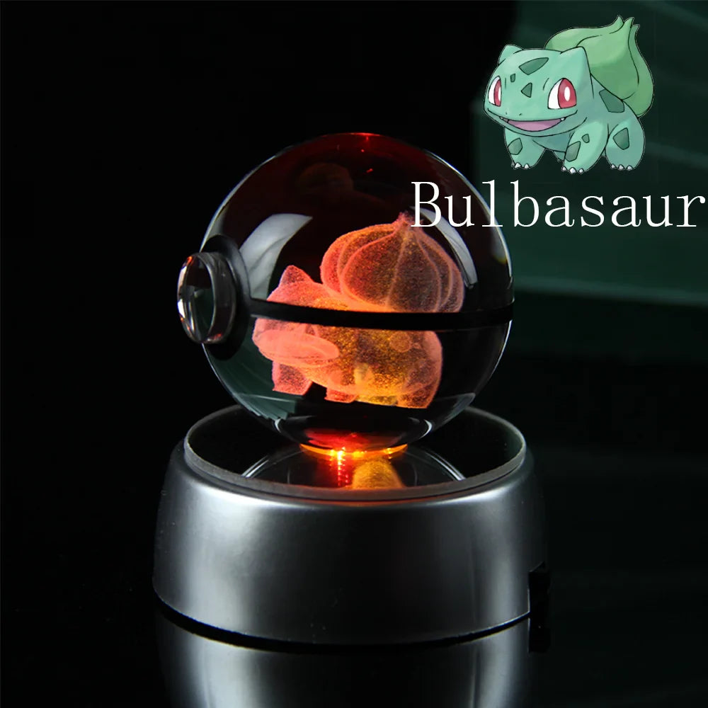 Pokemon Gengar 3D Crystal Ball - Bulbasaur / 5cm NO base - Anime - Toys - 13 - 2024