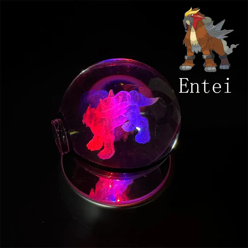 Pokemon Gengar 3D Crystal Ball - Entei / 5cm NO base - Anime - Toys - 9 - 2024