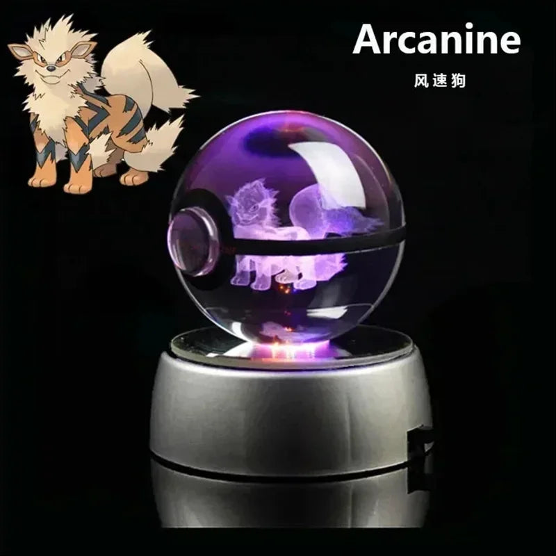 Pokemon Gengar 3D Crystal Ball - Arcanine / 5cm NO base - Anime - Toys - 22 - 2024