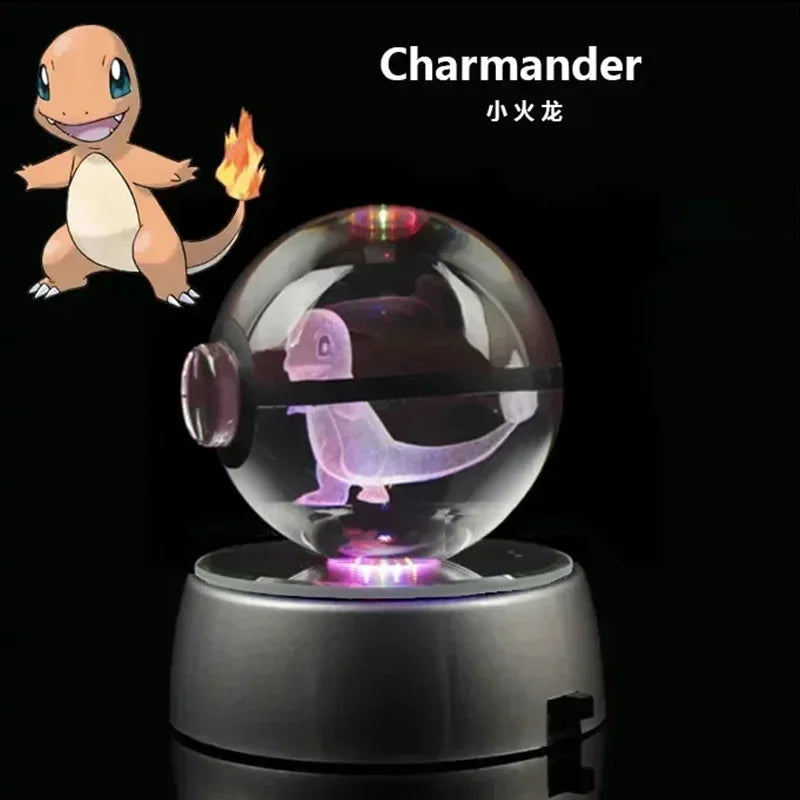 Pokemon Gengar 3D Crystal Ball - Charmander / 5cm NO base - Anime - Toys - 44 - 2024