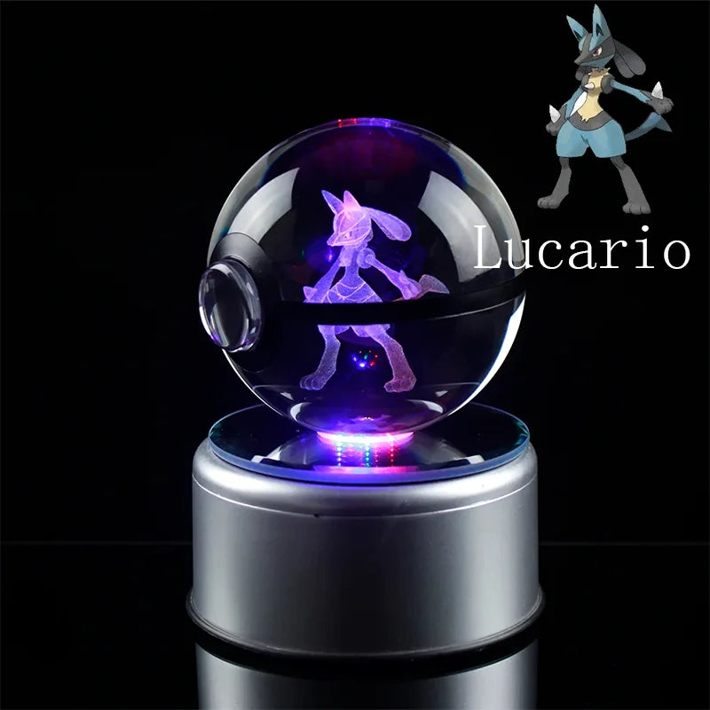 Pokemon Gengar 3D Crystal Ball - Lucario / 5cm NO base - Anime - Toys - 43 - 2024