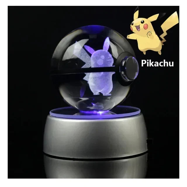 Pokemon Gengar 3D Crystal Ball - Pikachu / 5cm NO base - Anime - Toys - 7 - 2024