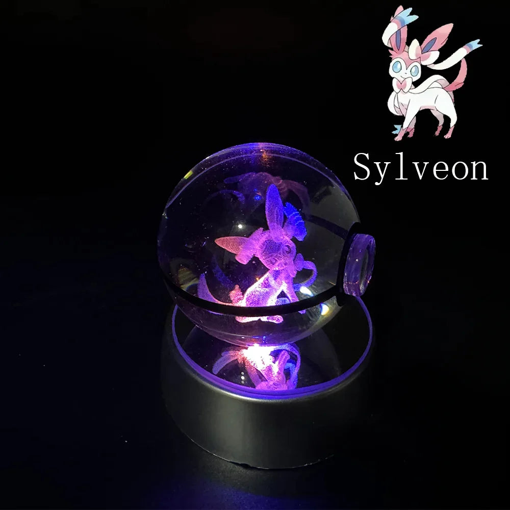 Pokemon Gengar 3D Crystal Ball - Sylveon / 5cm NO base - Anime - Toys - 8 - 2024