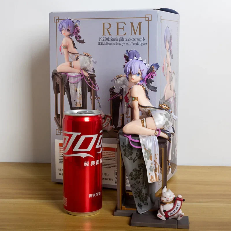 Re:Zero Cheongsam Rem & Emilia Anime Figure - 22CM - With Retail Box Rem / 22CM - Anime - Action & Toy Figures - 8