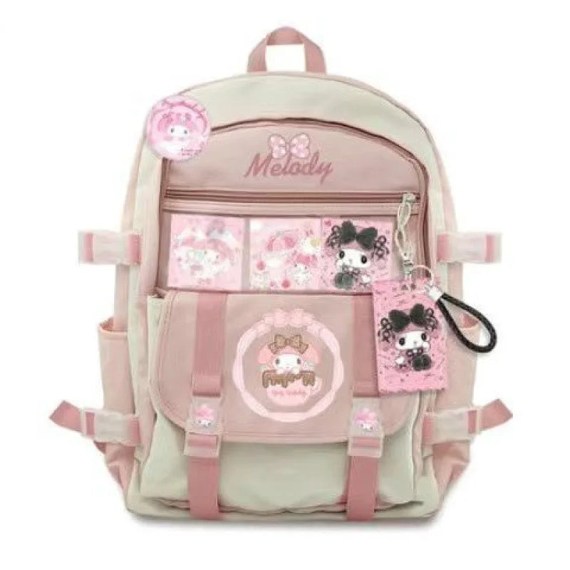 Sanrio Anime Backpack - Melody / No doll card badge - Anime - School Backpacks - 5 - 2024