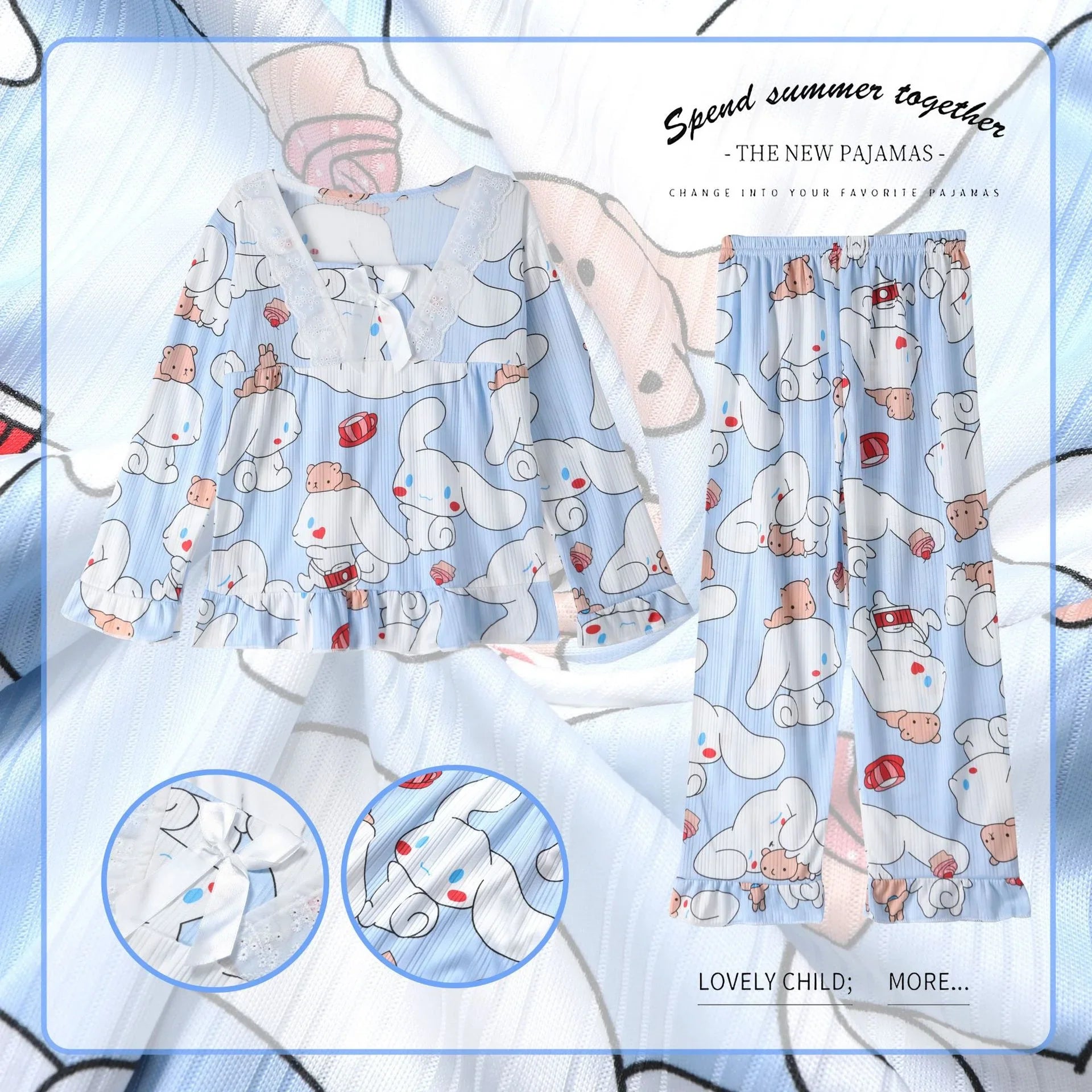 Sanrio Cartoon Children Pajamas - Anime - Sleepwear & Loungewear - 16 - 2024