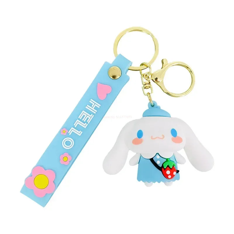 Sanrio Fruit Keychain - Kuromi Cinnamoroll & Pochacco Charm - Anime - Keychains - 5 - 2024