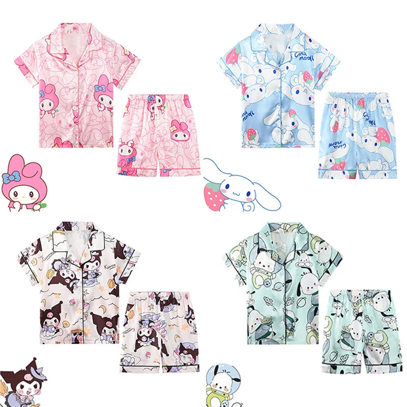 Anime Sanrio Kids Ice Silk Pajamas - Anime - Baby & Toddler Clothing - 1 - 2024