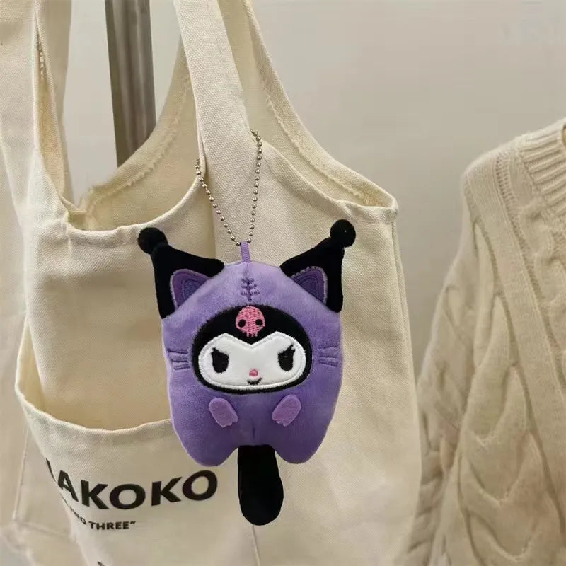 Sanrio Kuromi Cinnamoroll Cat Doll Keychain - Kuromi - Anime - Stuffed Animals - 7 - 2024