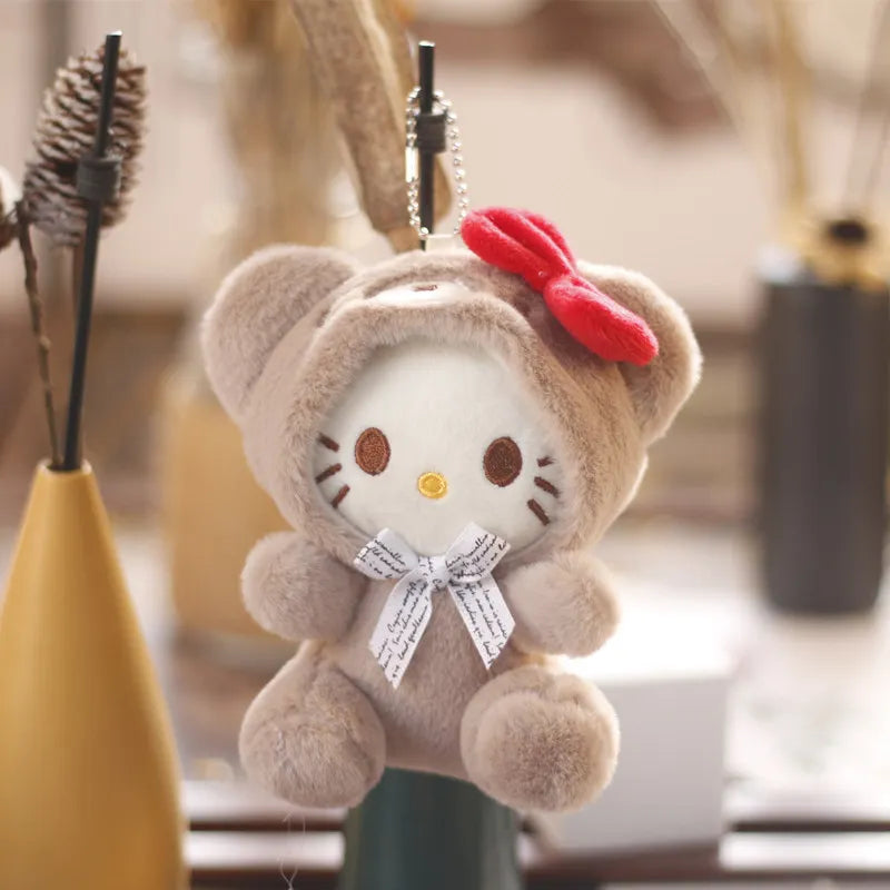 Sanrio Kuromi Cinnamoroll Cat Doll Keychain - D1 - Anime - Stuffed Animals - 27 - 2024