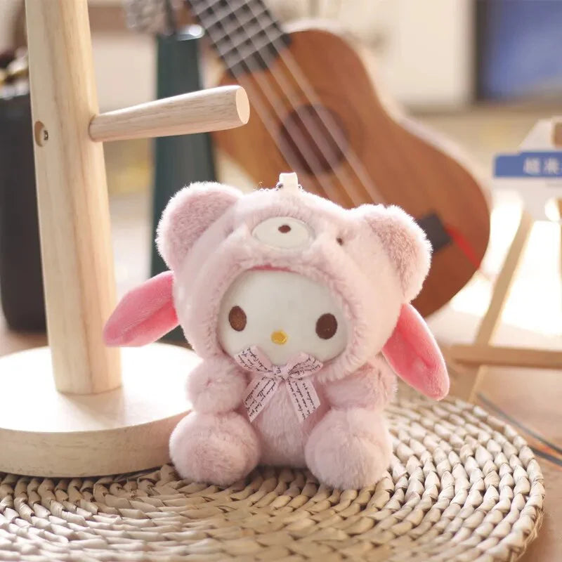 Sanrio Kuromi Cinnamoroll Cat Doll Keychain - D2 - Anime - Stuffed Animals - 28 - 2024