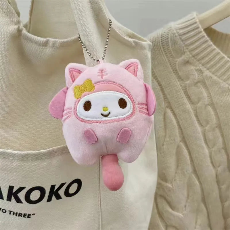Sanrio Kuromi Cinnamoroll Cat Doll Keychain - Melody - Anime - Stuffed Animals - 8 - 2024