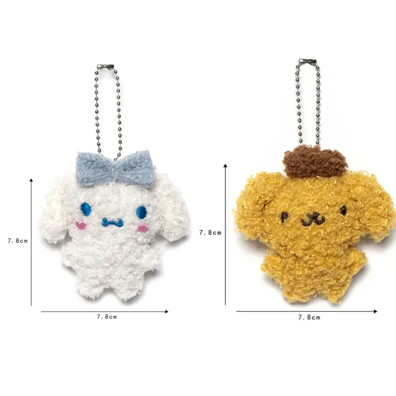 Sanrio Kuromi Cinnamoroll Cat Doll Keychain - A-2pcs 3 - Anime - Stuffed Animals - 17 - 2024
