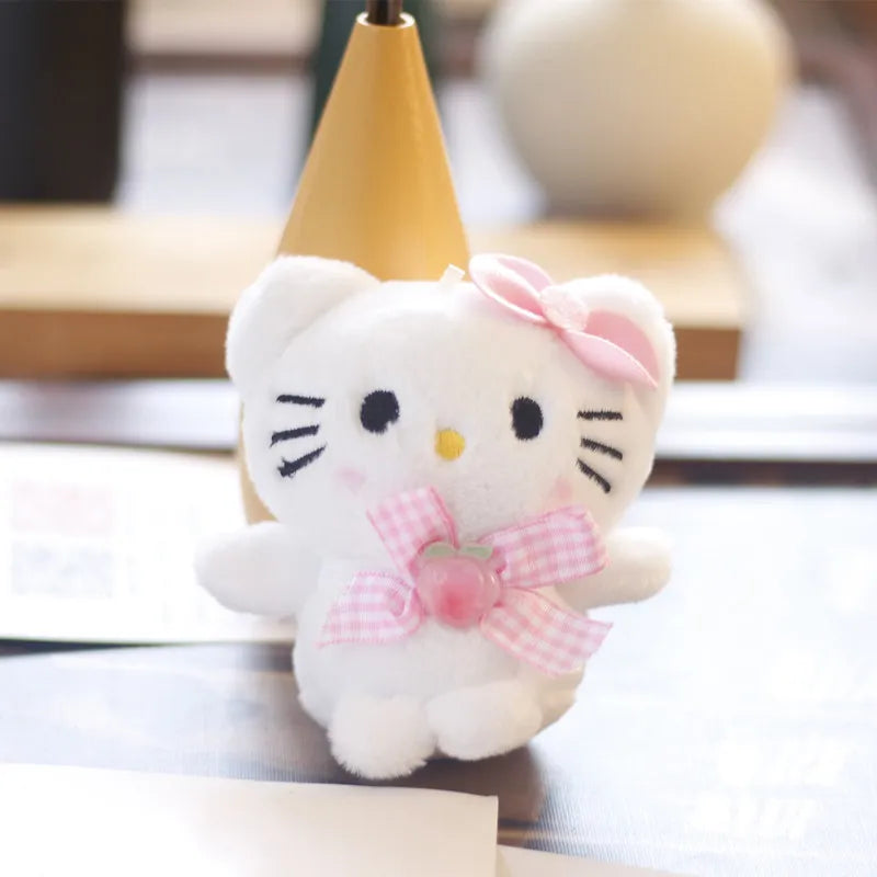 Sanrio Kuromi Cinnamoroll Cat Doll Keychain - C1 - Anime - Stuffed Animals - 23 - 2024