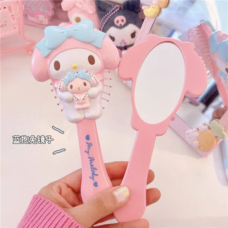 Sanrio Anime Kuromi Hand-held Makeup Mirror - My Melody 3 - Anime - Makeup Tools - 10 - 2024