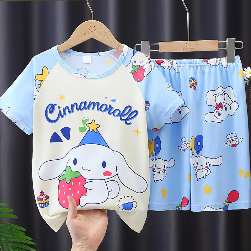 Sanrio Kuromi Pajamas Set - Cute Anime Children Sleepwear - 3 / 8(95-105cm) - Anime - Clothing Tops - 11 - 2024