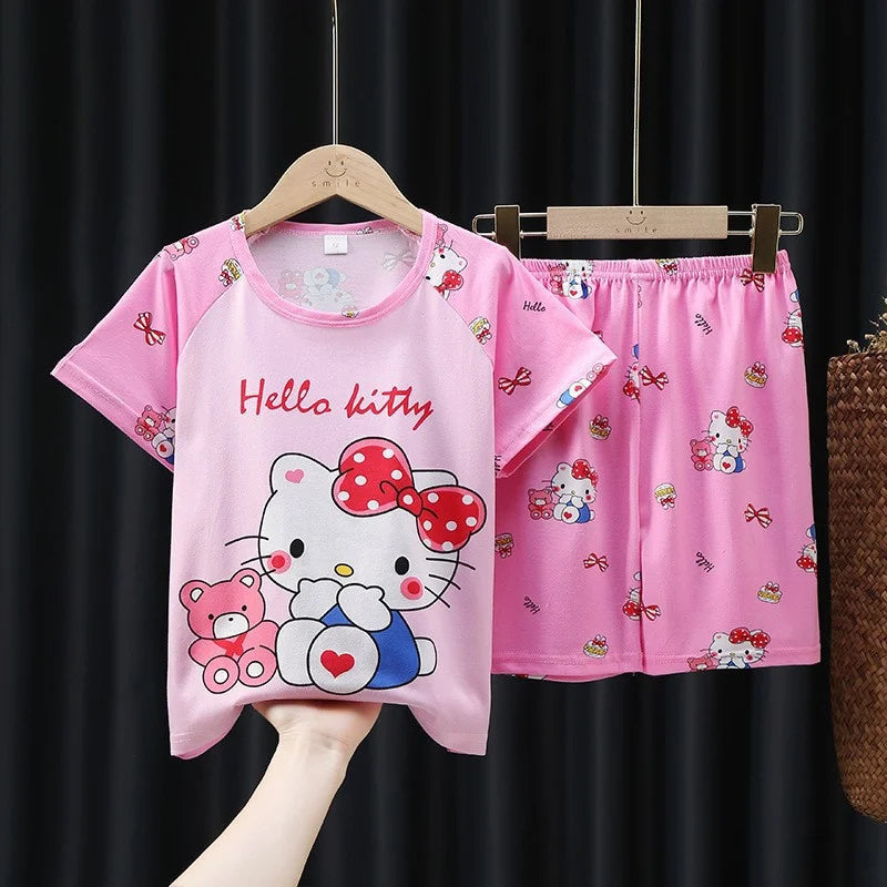 Sanrio Kuromi Pajamas Set - Cute Anime Children Sleepwear - Anime - Clothing Tops - 3 - 2024