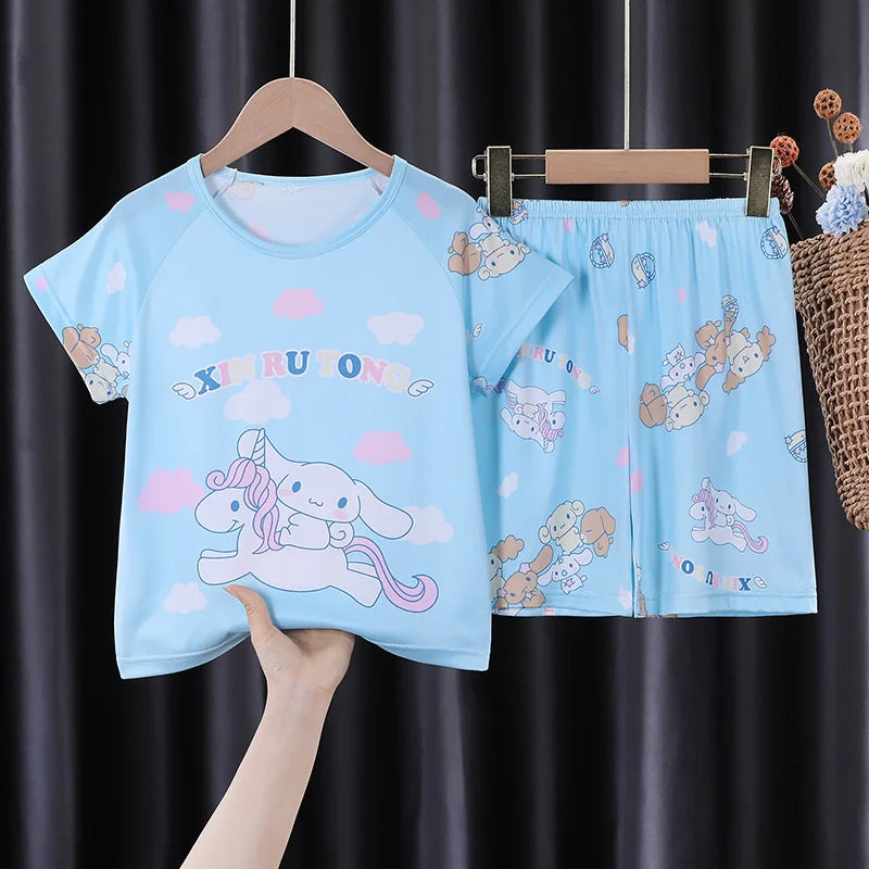 Sanrio Kuromi Pajamas Set - Cute Anime Children Sleepwear - 27 / 8(95-105cm) - Anime - Clothing Tops - 21 - 2024