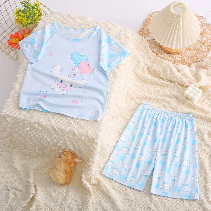 Sanrio Kuromi Pajamas Set - Cute Anime Children Sleepwear - 23 / 8(95-105cm) - Anime - Clothing Tops - 8 - 2024