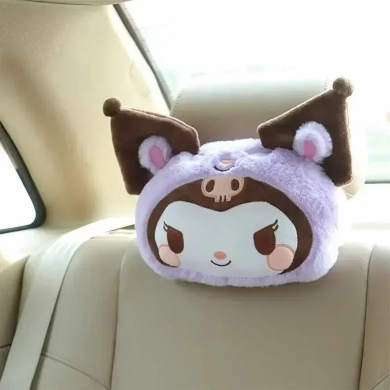 Sanrio Kuromi Plush Car Pillow Plushie - neck pillow38x28cm - Anime - Pillows - 5 - 2024