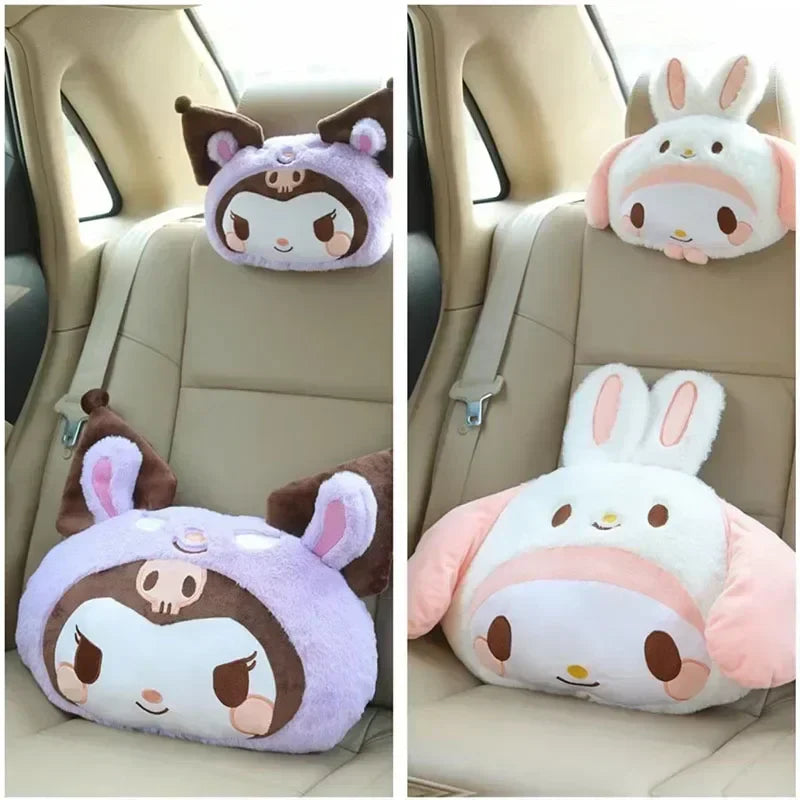 Sanrio Kuromi Plush Car Pillow Plushie - Anime - Pillows - 1 - 2024