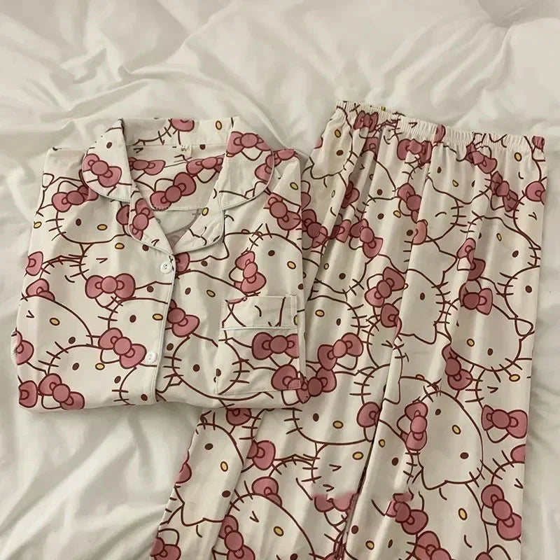 Anime Sanrio Short Pajamas - Kawaii Cartoon Sleepwear - Anime - Pajamas - 4 - 2024