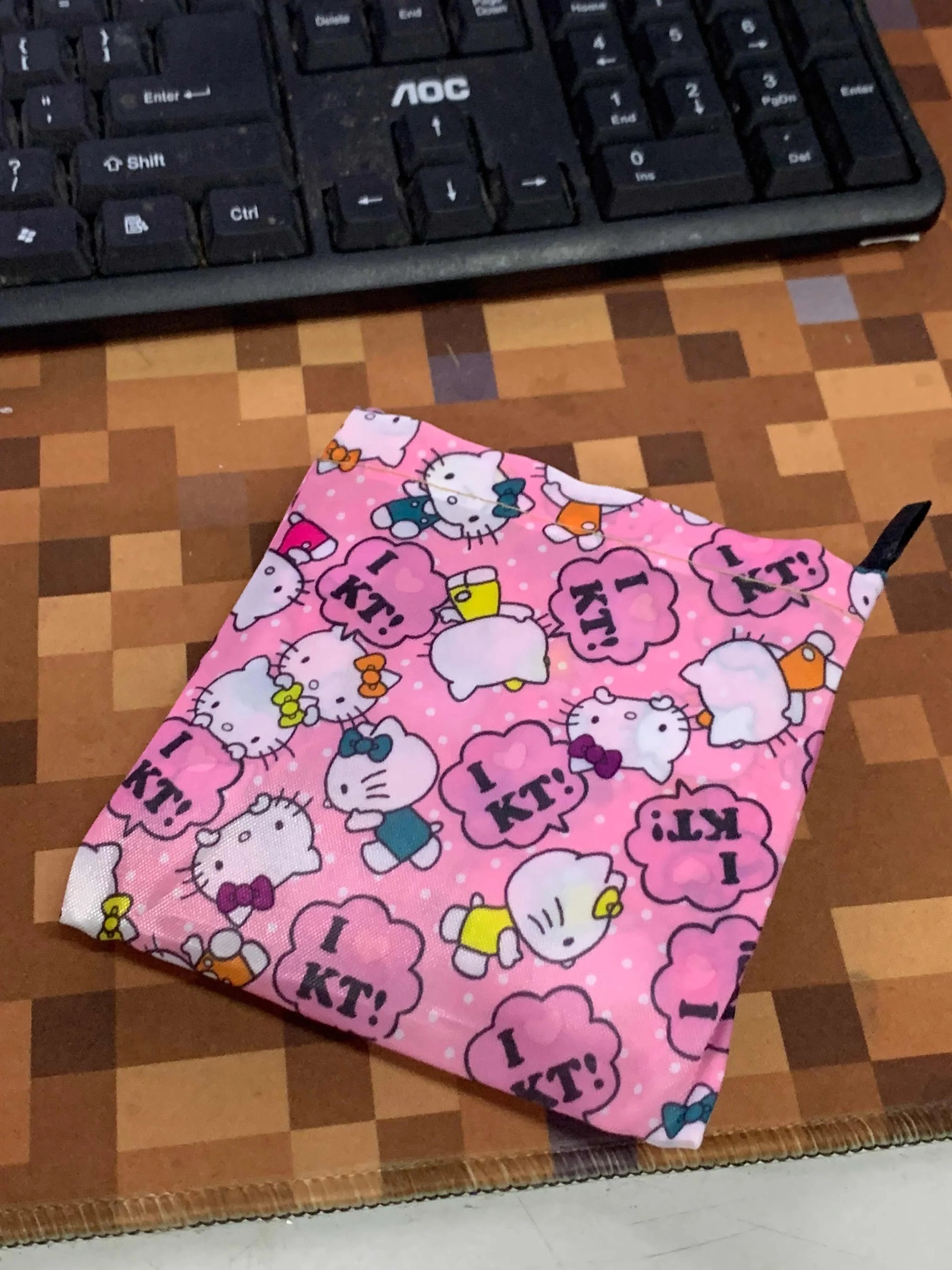Sanrio Small Folding Shopping Bag: Hello Kitty Kuromi Melody Cinnamoroll Polyester Eco Bag - Hello Kitty 2 / 40cmx60cm