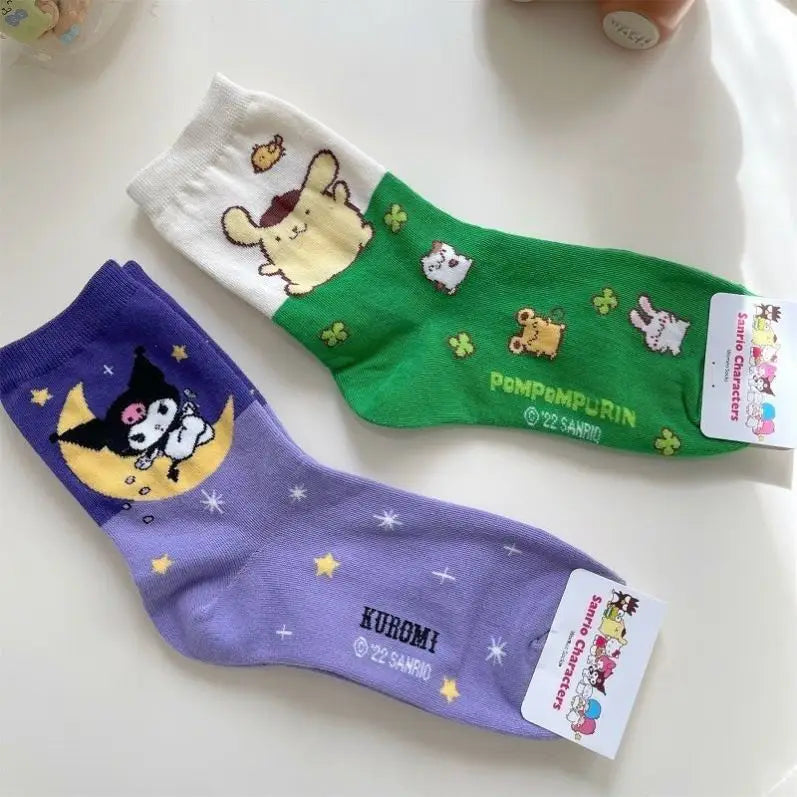 Sanrio Anime Socks - Hello Kitty Kuromi Melody Cinnamoroll - Anime - Socks - 3 - 2024